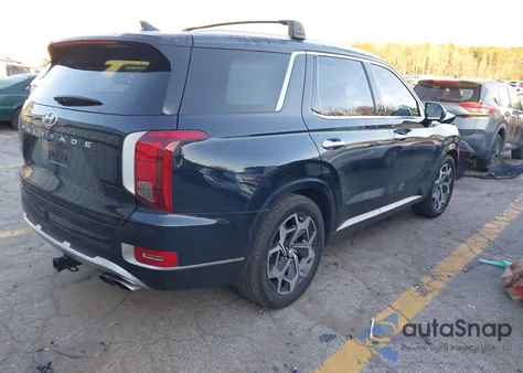 2021 Hyundai Palisade Calligraphy from USA, damaged, VIN KM8R74HE2MU313409